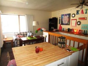 Living room and dinette area